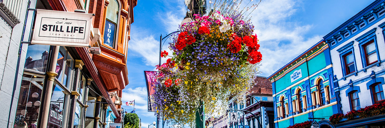 Lower Johnson Street in Victoria, BC