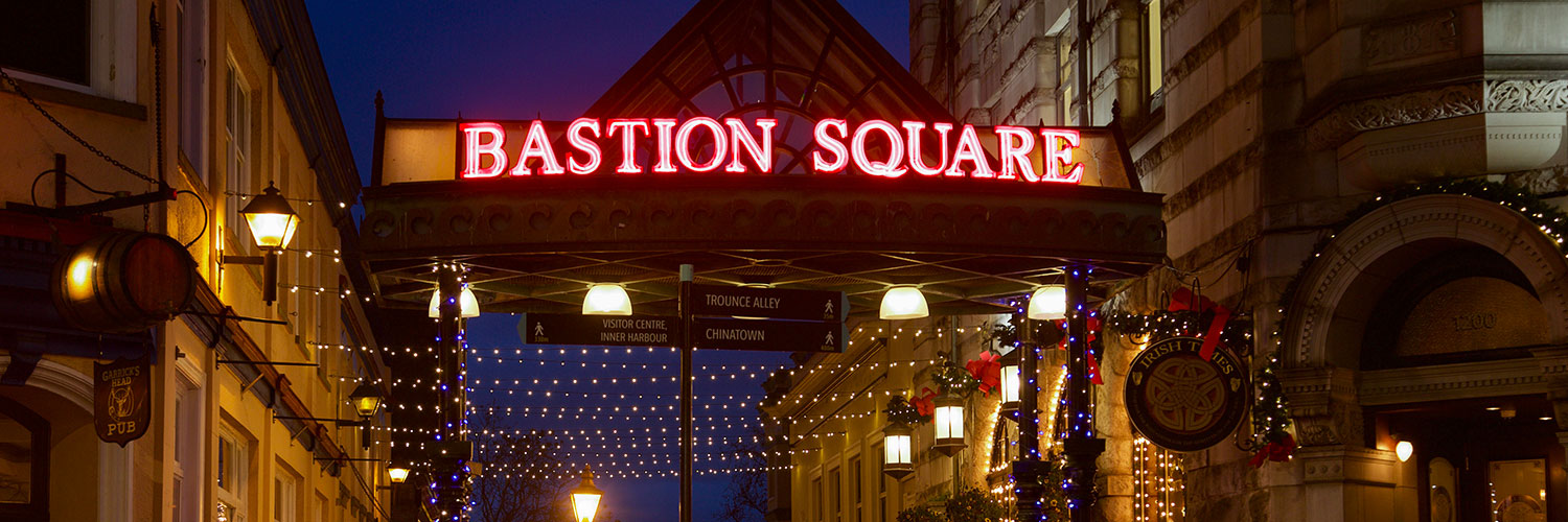 Bastion Square in Victoria, BC