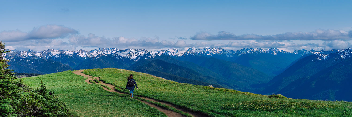 girl at Hurricane Ridge in Olympic National Park