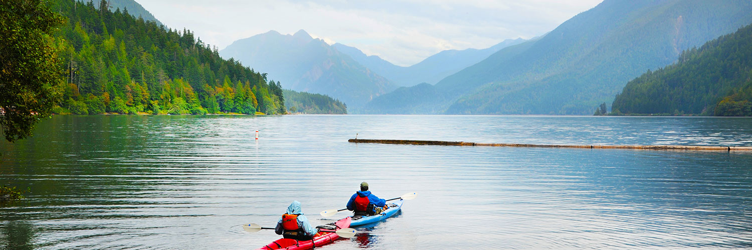 Kayaking on Lake Crescent in Olympic National Park