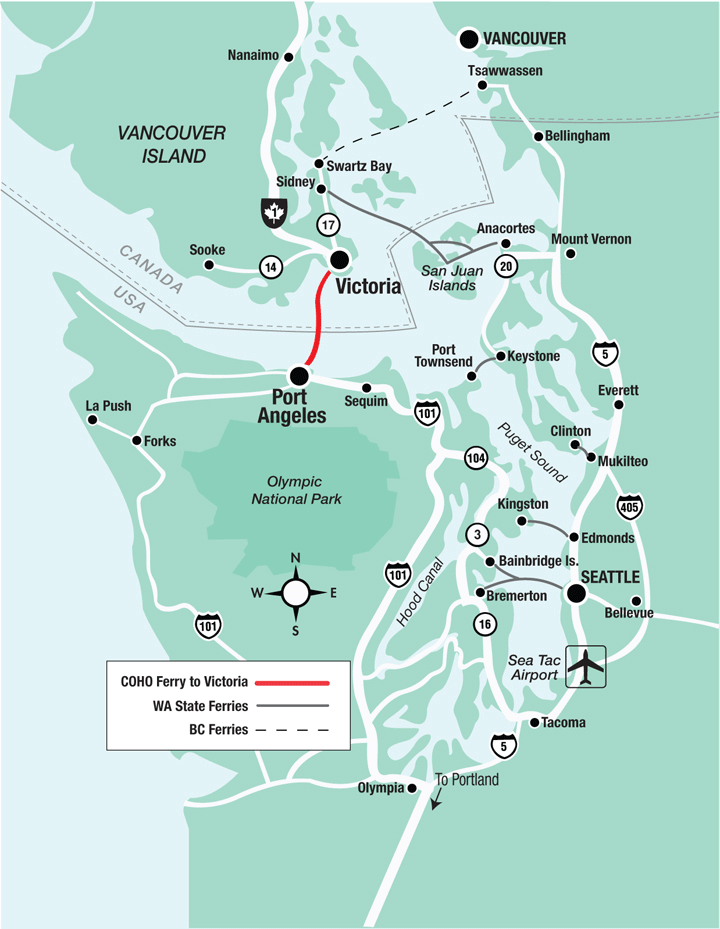 travel to victoria bc from port angeles